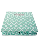 Design Imports Square Lattice Print Polyester Storage Bin