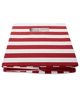 Design Imports Striped Polyester Storage Bin