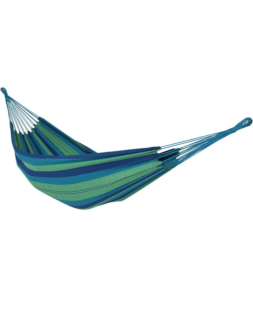 Double Brazilian Cotton Hammock for Outside - 450-Pound Capacity Outdoor Sea Grass
