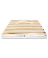 Design Imports Non-woven Polyester Cube Stripe Square Set of 4
