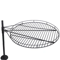 30-Inch Steel All Star Fire Pit Bowl - Black - Includes Bbq Cooking Grate and Spark Screen