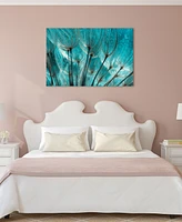 Empire Art Direct Dandelion Frameless Free Floating Tempered Art Glass Wall Art by Ead Art Coop, 32" x 48" x 0.2"