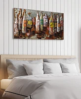 Empire Art Direct 5 O'clock Mixed Media Iron Hand Painted Dimensional Wall Art, 24" x 48" x 2.2"