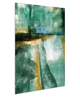 Empire Art Direct Ireland I Frameless Free Floating Tempered Art Glass Abstract Wall Art Wall Art by Ead Art Coop, 48" x 32" x 0.2"