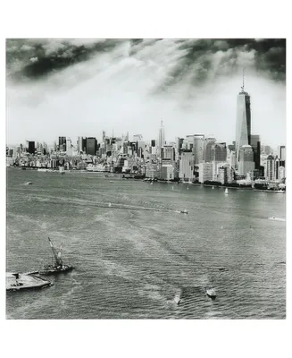 Empire Art Direct New York Skyline B Frameless Free Floating Tempered Glass Panel Graphic Wall Art, 36" x 36" x 0.2"