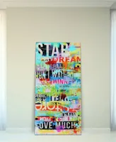 Empire Art Direct Dream Big Frameless Free Floating Tempered Art Glass Abstract Wall Art by Ead Art Coop, 72" x 36" x 0.2"