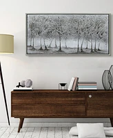 Empire Art Direct Solitary Field Textured Metallic Hand Painted Wall Art by Martin Edwards, 24" x 48" x 1.5"