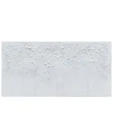 Empire Art Direct White Snow A Textured Metallic Hand Painted Wall Art by Martin Edwards, 24" x 48" x 1.5"