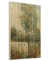 Empire Art Direct Early Spring 1 Arte de Legno Digital Print on Solid Wood Wall Art, 36" x 24" x 1.5"