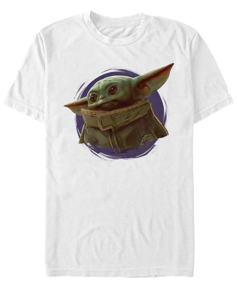 Fifth Sun Star Wars The Mandalorian Child Purple Smoke Short Sleeve Men's T-shirt