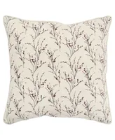 Rizzy Home Floral Polyester Filled Decorative Pillow, 20" x