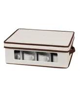 Household Essentials Holiday 12 Compartments China Cup Storage Box