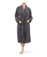 Linum Home Embroidered with Cheetah Crown Terry Bath Robe