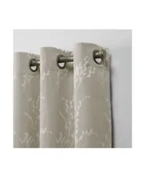 Nicole Miller Turion Floral Blackout Grommet Top Curtain Panel Pair, 52" X 96"