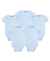 Luvable Friends Baby Boys Cotton Bodysuits 1pk, White, Months
