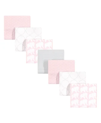 Hudson Baby Infant Girl Cotton Flannel Receiving Blankets