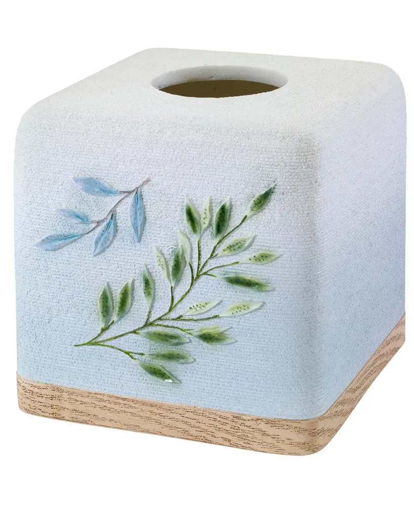 Avanti Ombre Leaves Botanical Resin Tissue Box Cover