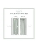 Exclusive Home Curtains Indoor Outdoor Solid Cabana Tab Top Curtain Panel Pair