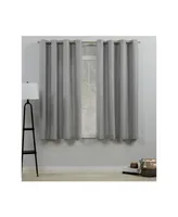 Exclusive Home Curtains Loha Linen Grommet Top Curtain Panel Pair