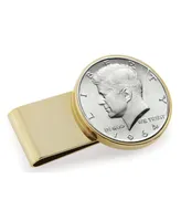 Men's American Coin Treasures Jfk 1964 First Year of Issue Half Dollar Stainless Steel Coin Money Clip