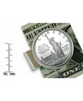 Men's American Coin Treasures 1986 Statue of Liberty Silver Dollar Sterling Silver Coin Money Clip