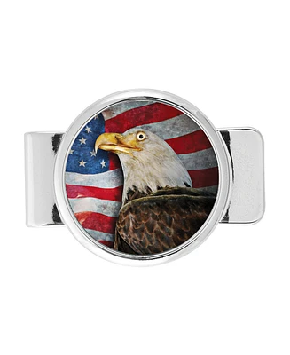 Men's American Coin Treasures American Bald Eagle Colorized Jfk Half Dollar Money Clip