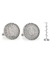 American Coin Treasures 1883 First-Year-Of-Issue Liberty Nickel Rope Bezel Coin Cuff Links