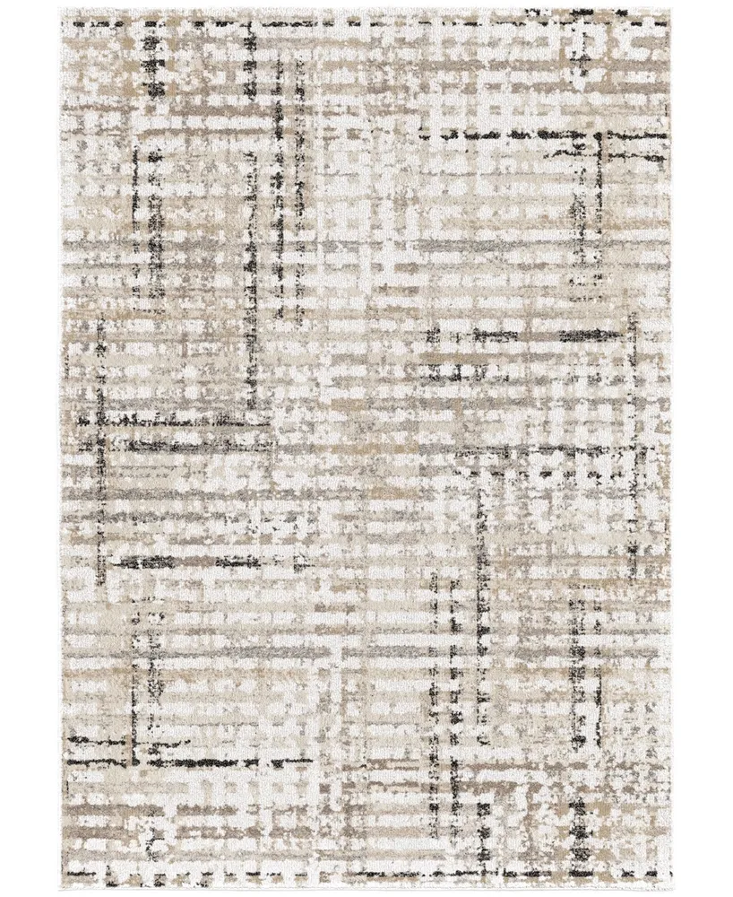 Orian Adagio Griddle White 8'10" x 13' Area Rug