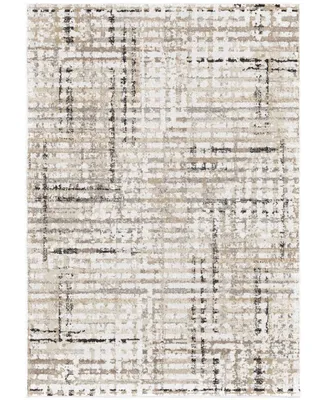 Orian Adagio Griddle White 8'10" x 13' Area Rug