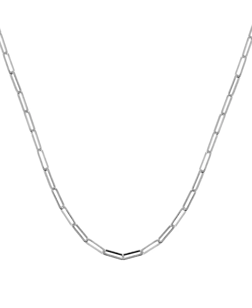 And Now This Paper Clip Link 18" Chain Necklace in Silver or Gold Plate