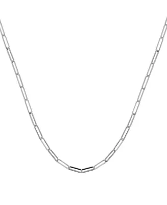 And Now This Paper Clip Link 18" Chain Necklace in Silver or Gold Plate