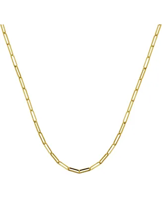 And Now This Paper Clip Link 18" Chain Necklace in Silver or Gold Plate