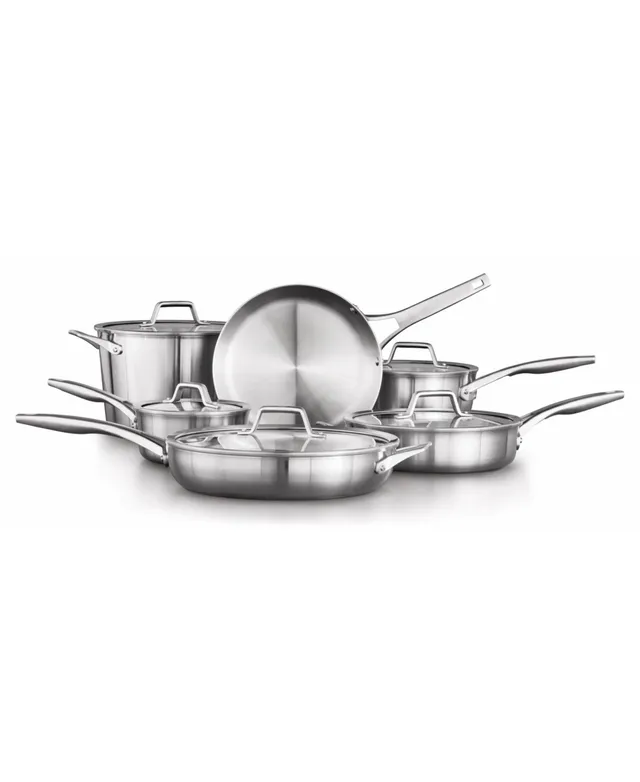 Cuisinart Stainless Steel 11-pc. Cookware Set, Color: Matte White - JCPenney