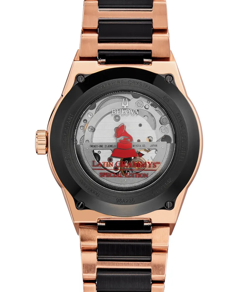Bulova Men's Automatic Grammy Two-Tone Stainless Steel Bracelet Watch 41mm