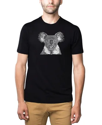 La Pop Art Men's Premium Word T-shirt - Koala