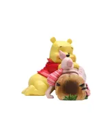 Jim Shore Pooh and Piglet By Log Figurine