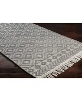 Closeout! Farmhouse Tassels Fts-2302 Black 5' x 7'6" Area Rug