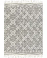 Closeout! Surya Farmhouse Tassels Fts-2303 Gray 8' x 10' Area Rug