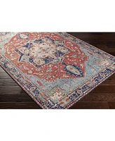 Livabliss Iris Irs-2308 Red 2'6" x 7'6" Runner Area Rug