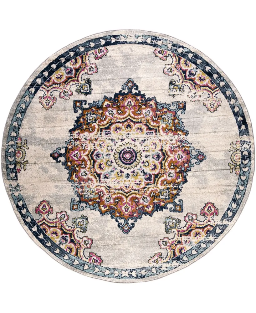 Livabliss Chester Che- 7'10" Round Area Rug