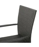 Noble House Malone Outdoor Dining Chairs, Set of 2