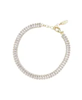 Ettika Rhinestone Baguette Women's Anklet