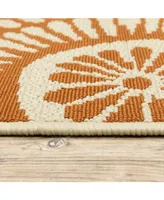 Jhb Design Negril NEG06 Beige 5'3" x 7'6" Outdoor Area Rug