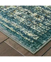 Jhb Design Gotham Got04 Blue Rug