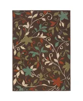 Jhb Design Negril NEG11 Brown 5'3" x 7'6" Outdoor Area Rug