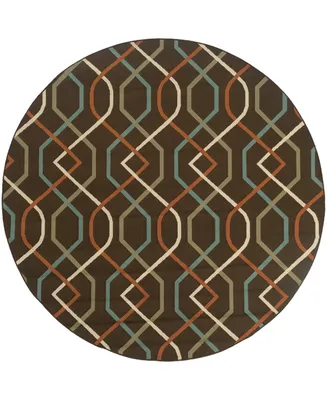 Jhb Design Negril NEG10 Brown 7'10" Round Rug