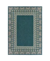 Jhb Design Scope SCO03 Blue 6'7" x 9'2" Outdoor Area Rug