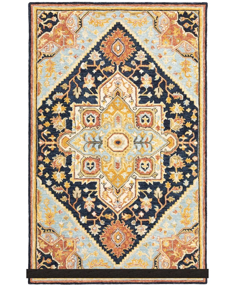 Jhb Design Garden GAR08 Navy 5' x 8' Area Rug