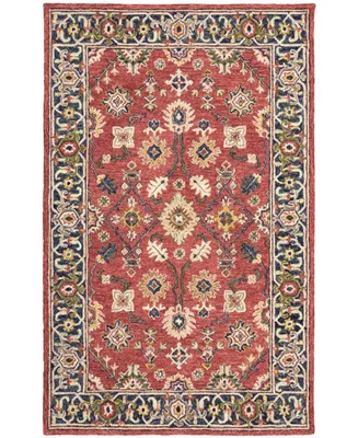 Jhb Design Garden GAR04 Red 5' x 8' Area Rug