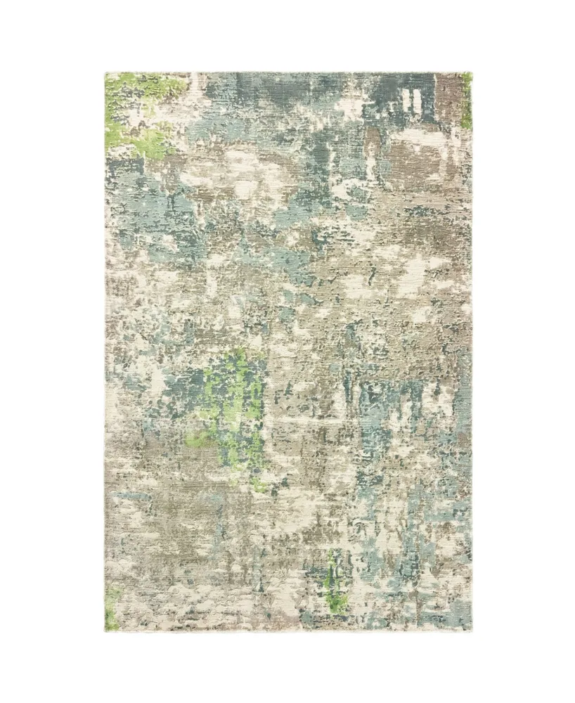 Jhb Design Creation CRE07 Blue 10' x 14' Area Rug